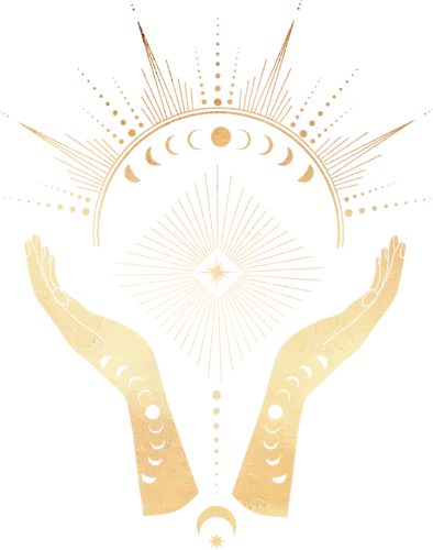 【PNG素材网-png.mixinnet.cn】Magic-Hands-Talisman-Gold-05
