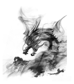 【PNG素材网-png.mixinnet.cn】水墨龙国画飞龙中国龙纹中国风免抠png元素素材，【查看来源浏览大图】618*713像素