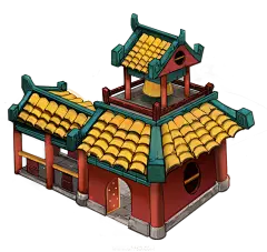 【PNG素材网-png.mixinnet.cn】古风建筑插画PNG