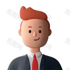 卡通3D人物头像插画模型图商务职业人士创意立体免抠psd设计素材-淘宝网