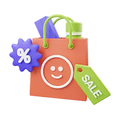 Shopping Bag 3D Illustration