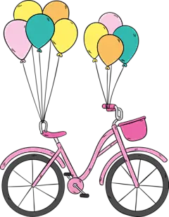 【PNG素材网-png.mixinnet.cn】自行车卡通自行车爱情自行车素材