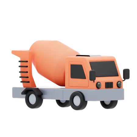 【PNG素材网-png.mixinnet.cn】建筑成型机卡车
