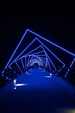 RDG - High Trestle Bridge at night