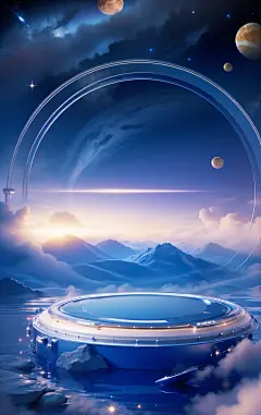 【PNG素材网-png.mixinnet.cn】星空科技背景5