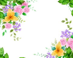 【PNG素材网-png.mixinnet.cn】手绘春天鲜花绿叶免抠_PNG：