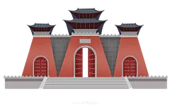 【PNG素材网-png.mixinnet.cn】古风建筑插画PNG