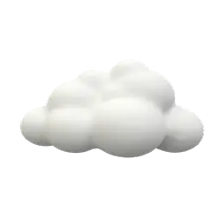 【PNG素材网-png.mixinnet.cn】C4D立体卡通云