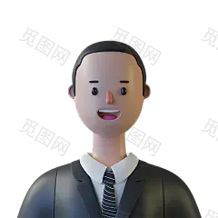 创意可爱卡通3D立体人物头像插画图标渲染免抠图psd设计素材模板-淘宝网