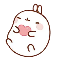【PNG素材网-png.mixinnet.cn】可爱胖兔子贴纸