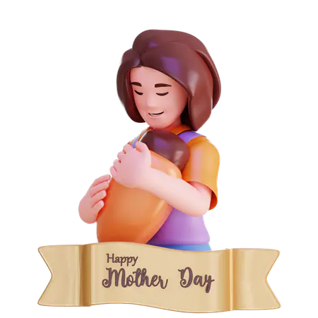 【PNG素材网-png.mixinnet.cn】母亲抱着婴儿