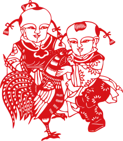【PNG素材网-png.mixinnet.cn】中国古典传统元素 剪纸 窗花 png
