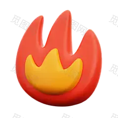 Fire 3D Icon