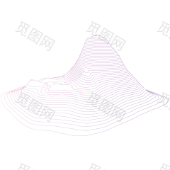 【点击放大下载高清PNG】一组矢量抽象不规则地形等高线图形EPS素材 10 Analog Topographical Objects