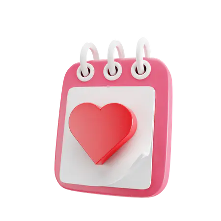 【PNG素材网-png.mixinnet.cn】Valentine Month 3D Illustration