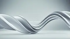 【PNG素材网-png.mixinnet.cn】White twisted spiral 3D shape