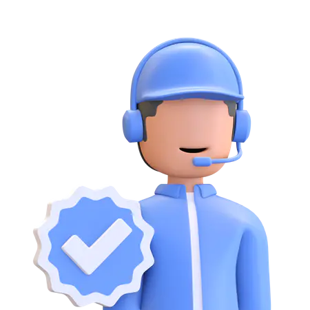 【PNG素材网-png.mixinnet.cn】Verified customer service 客服单个人物素材
