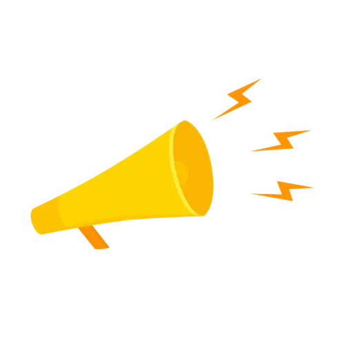 【PNG素材网-png.mixinnet.cn】卡通喇叭夸音器素材卡通透明小喇叭PNG元免抠