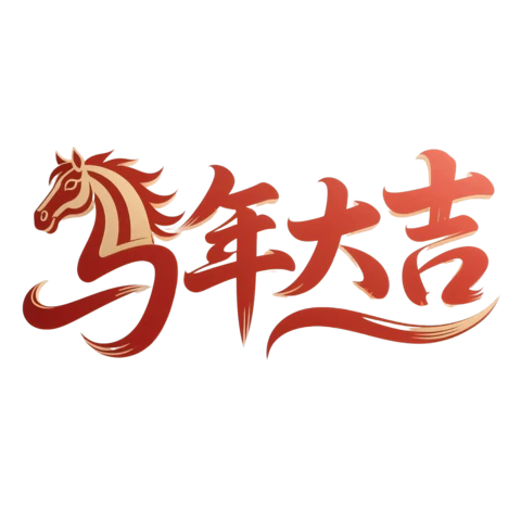【PNG素材网-png.mixinnet.cn】马年大吉