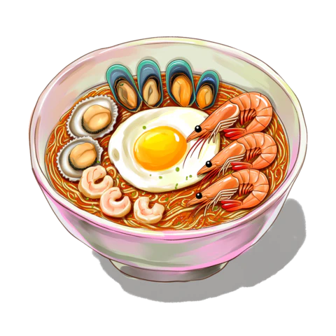 【PNG素材网-png.mixinnet.cn】海鲜拉面