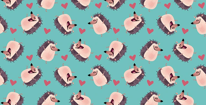 【PNG素材网-png.mixinnet.cn】Hedgehog Pattern : A hedgehog 