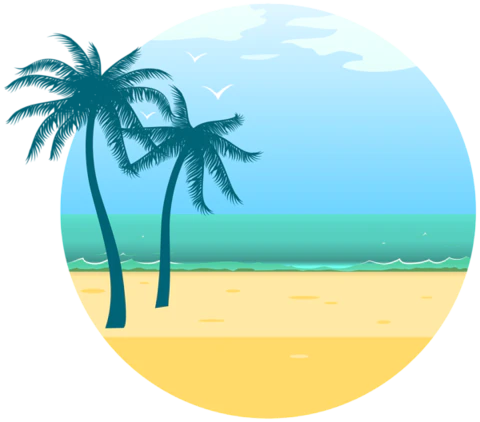 【PNG素材网-png.mixinnet.cn】海滩场景素材