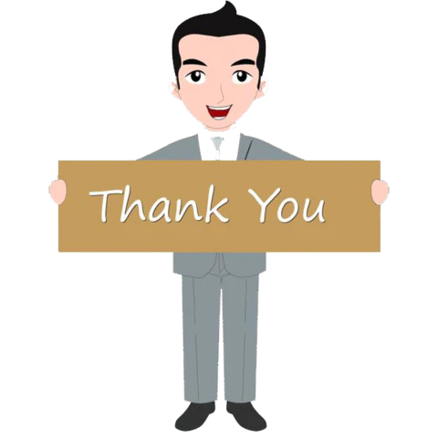 【PNG素材网-png.mixinnet.cn】thank you卡通手举牌