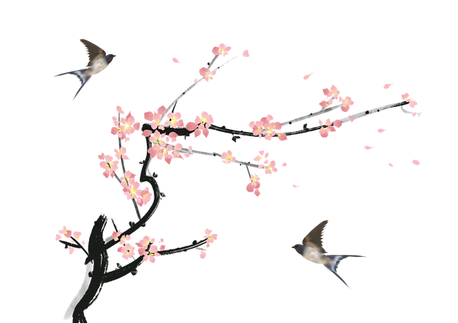 【PNG素材网-png.mixinnet.cn】梅花古风