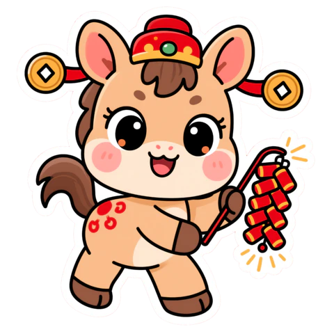 【PNG素材网-png.mixinnet.cn】马年