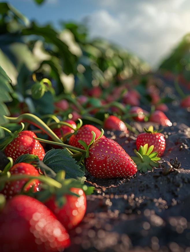 【PNG素材网-png.mixinnet.cn】草莓农场