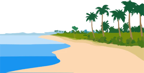 【PNG素材网-png.mixinnet.cn】海滩场景素材