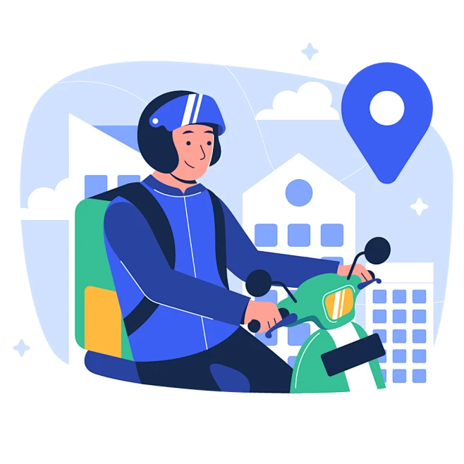 【PNG素材网-png.mixinnet.cn】Food Delivery Animated Illustr