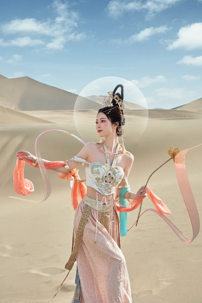 【觅图网-pic.51mitu.com】三位数拍的敦煌飞天写真，成片绝了 - 小红书
