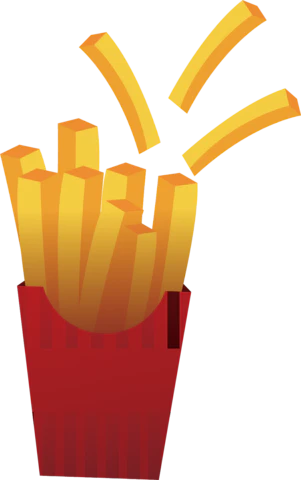 【PNG素材网-png.mixinnet.cn】卡通美味薯条肯德基土豆