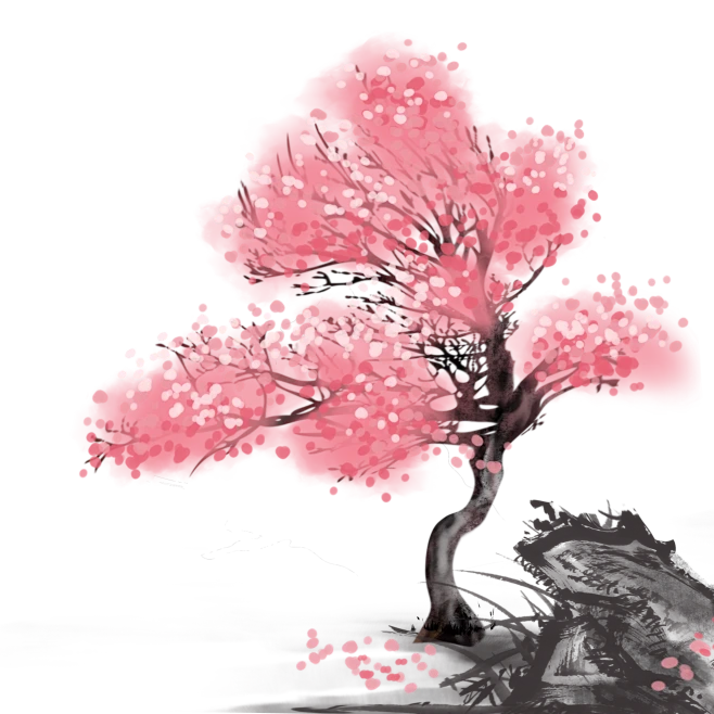 【PNG素材网-png.mixinnet.cn】桃花元素 89