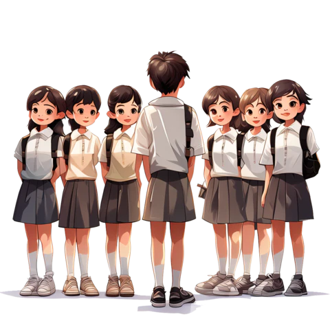 【PNG素材网-png.mixinnet.cn】七个卡通人物