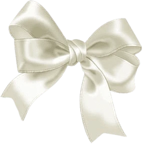 【PNG素材网-png.mixinnet.cn】white bow satin ribbon png filler