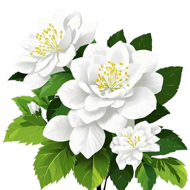 【PNG素材网-png.mixinnet.cn】漂亮的栀子花