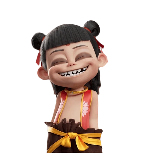 【PNG素材网-png.mixinnet.cn】哪吒插兜笑