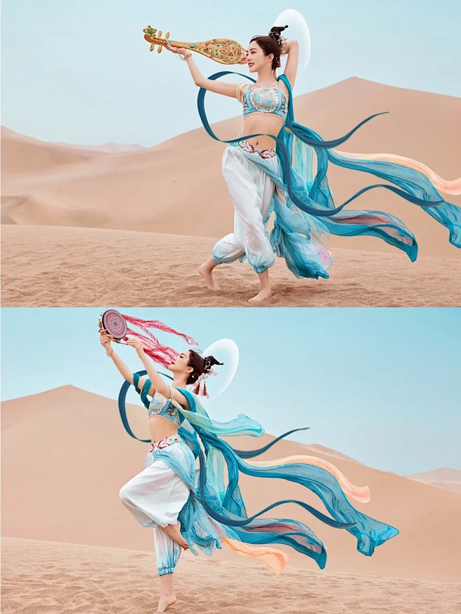 【PNG素材网-png.mixinnet.cn】敦煌飞天写真｜一梦入敦煌