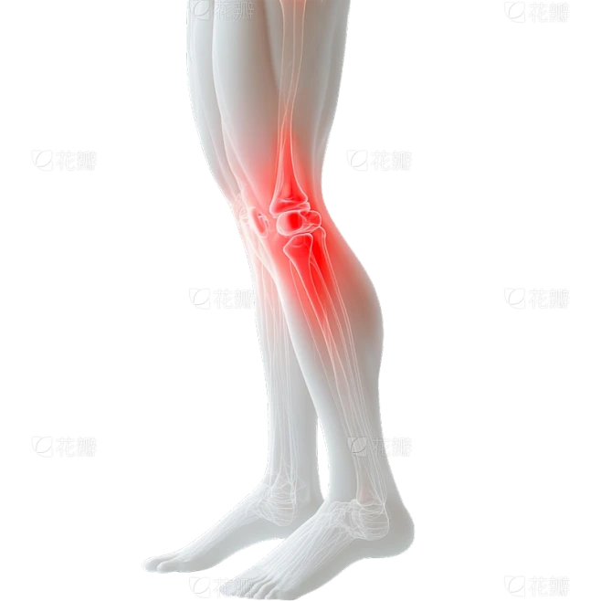 【PNG素材网-png.mixinnet.cn】医疗系列3D透明感关节疼元素脚部