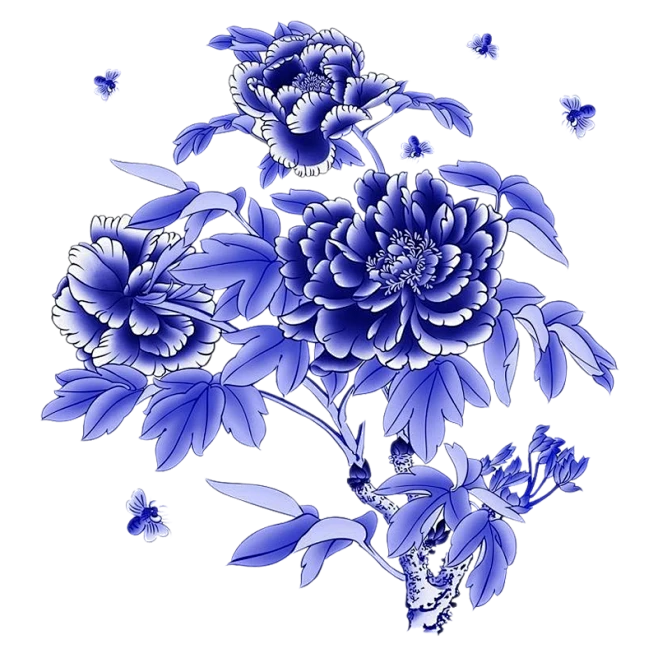 【PNG素材网-png.mixinnet.cn】青花瓷图案-免抠PNG透明素材