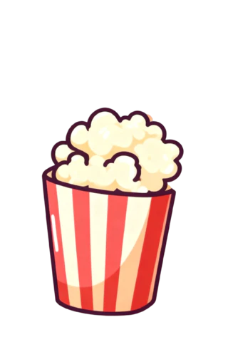 【PNG素材网-png.mixinnet.cn】爆米花