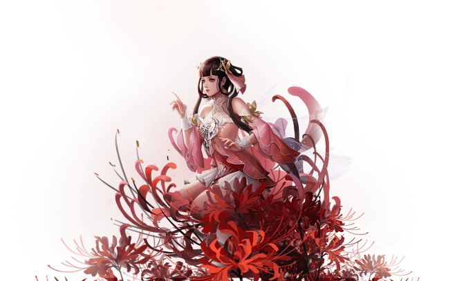 【PNG素材网-png.mixinnet.cn】霜降  彼岸花