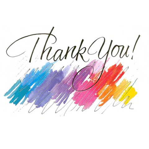 【PNG素材网-png.mixinnet.cn】彩色手写thank you