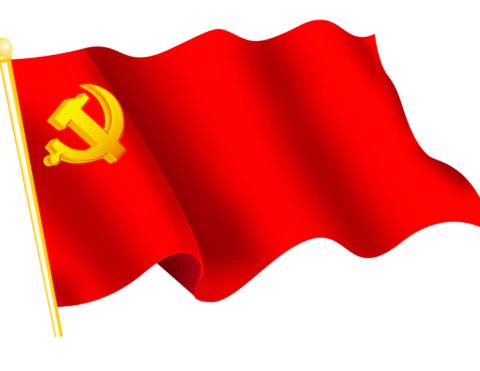 【PNG素材网-png.mixinnet.cn】飘扬党旗