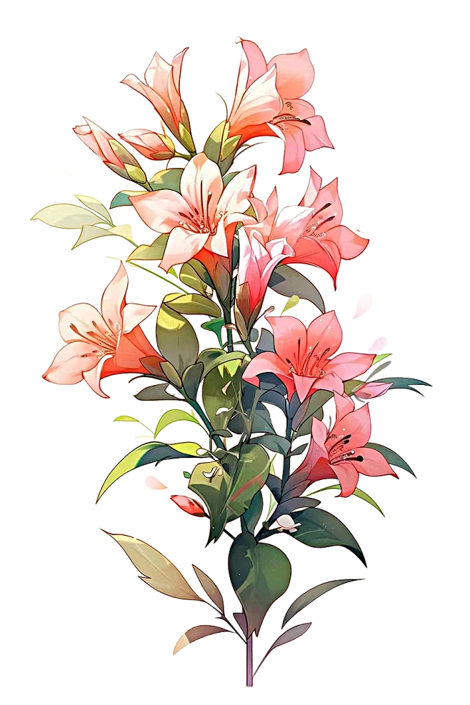【PNG素材网-png.mixinnet.cn】处暑 玉簪花