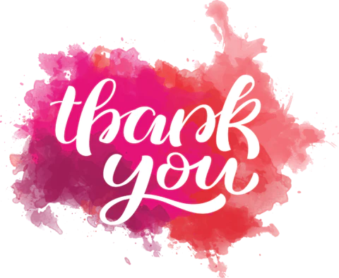 【PNG素材网-png.mixinnet.cn】彩墨thank you字体设计