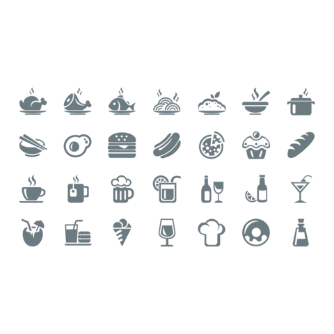 【PNG素材网-png.mixinnet.cn】一组矢量食物ICO图标合集