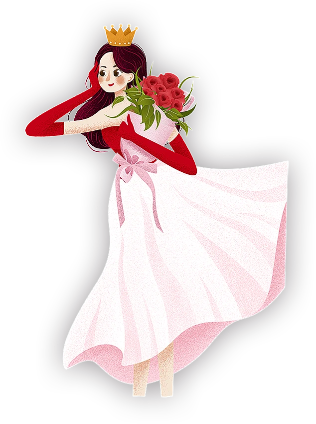 【PNG素材网-png.mixinnet.cn】38三八妇女节女神节